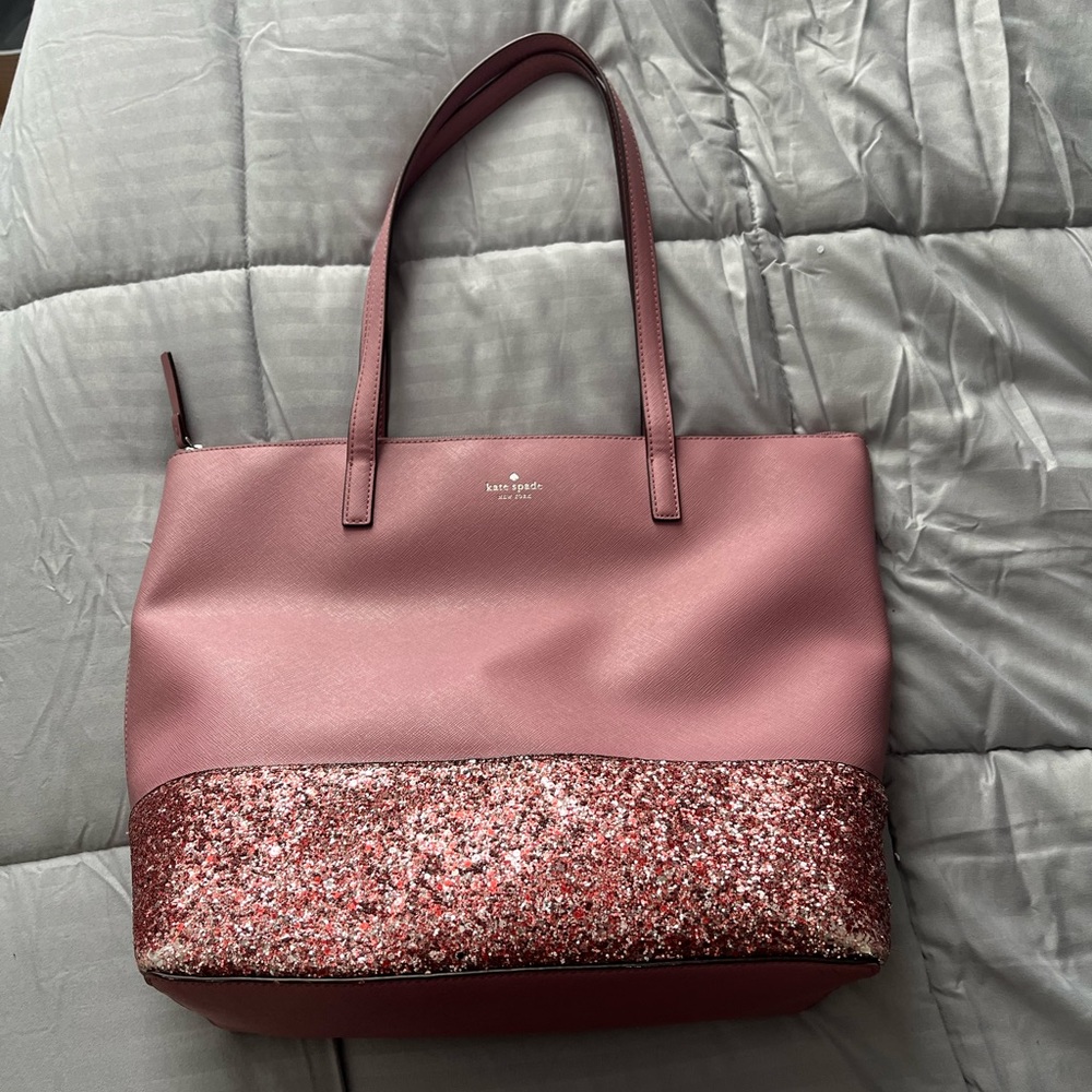 Kate Spade Spring Glitter Bottom Tote